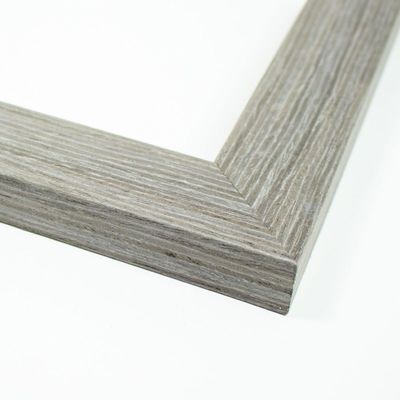 10x27 Frame Grey Solid Wood Picture Frame Width 1.5 Inches | Interior Frame Depth 0.5625 Inches | Axton Rustic Photo Frame Complete with UV Acrylic, Foam Board Backing & Hanging Hardware