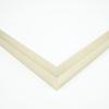 10x25 Frame Silver Solid Wood Picture Frame Width 1.375 Inches | Interior Frame Depth 0.5625 Inches | Nuria Contemporary Photo Frame Complete with UV Acrylic, Foam Board Backing & Hanging Hardware view 2