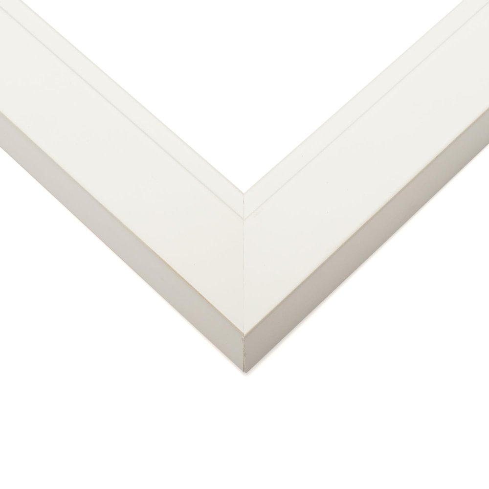 10x15 Frame White Solid Wood Picture Frame Width 1.625 Inches | Interior Frame Depth 0.6875 Inches | Chelsea 0 Photo Frame Complete with UV Acrylic, Foam Board Backing & Hanging Hardware