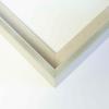 10x43 Canvas Frame Silver & White Solid Wood Floater Frame Width 1.5 Inches | Interior Frame Depth 1 9/16 Inches | Phila Contemporary Canvas Frame Complete with Canvas Clips & Hanging Hardware view 2