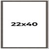 22x40 Frame Black Solid Wood Picture Frame Width 1 Inches | Interior Frame Depth 0.875 Inches | Chantry Rustic Photo Frame Complete with UV Acrylic, Foam Board Backing & Hanging Hardware view 1