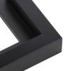 11x41 Canvas Frame Black Solid Wood Floater Frame Width 2.5 Inches | Interior Frame Depth 1 1/4 Inches | Dandy Contemporary Canvas Frame Complete with Canvas Clips & Hanging Hardware view 2