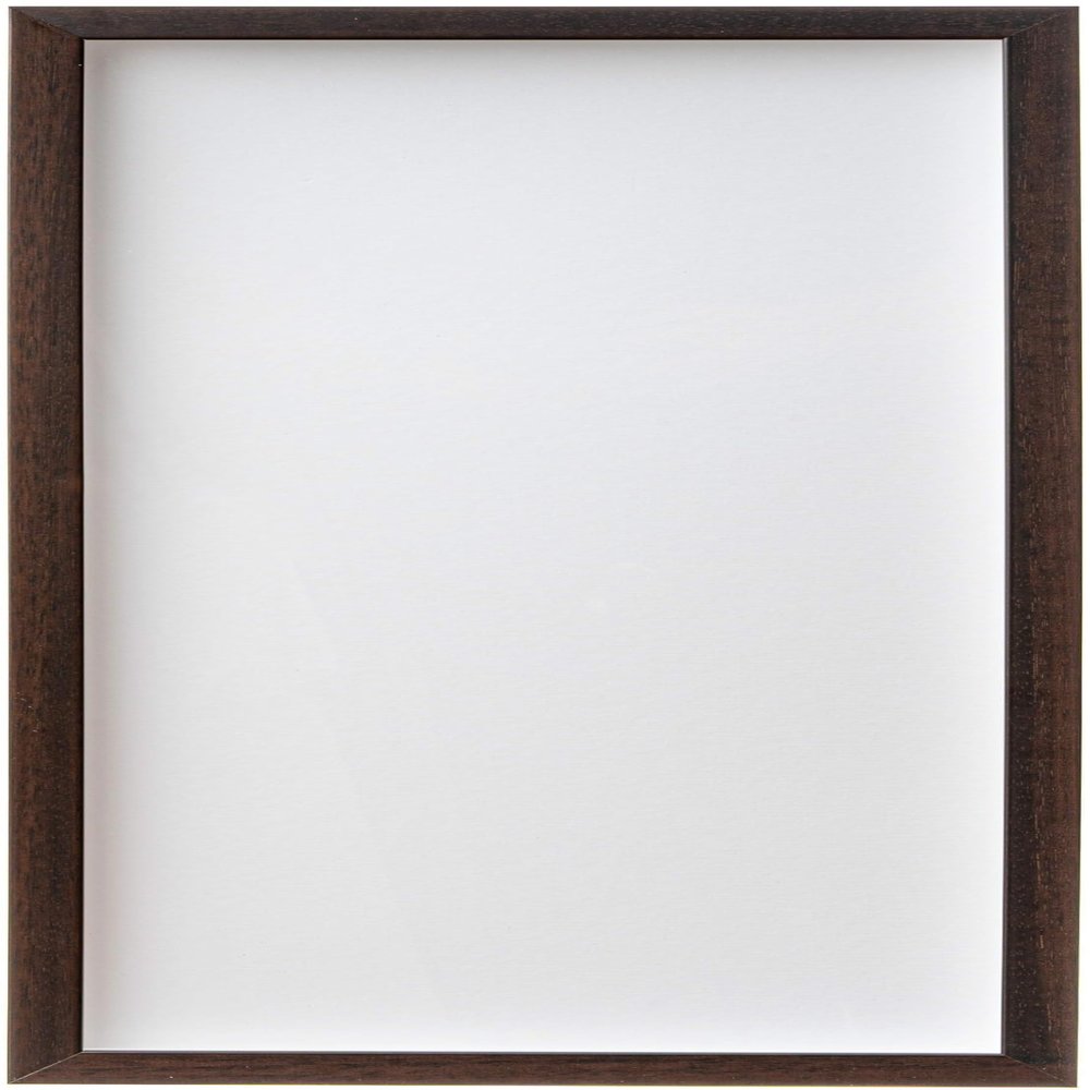 12x9 Shadow Box Brown Walnut Finish Solid Wood Display Frame | 0.875 Inch Moulding Width | 0.875 Inch Rabbet Depth | UV Acrylic Plexiglass, Backing & Hanging Hardware Included