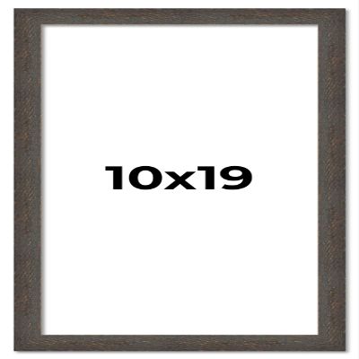 10x19 Frame Black Solid Wood Picture Frame Width 1 Inches | Interior Frame Depth 0.875 Inches | Chantry Rustic Photo Frame Complete with UV Acrylic, Foam Board Backing & Hanging Hardware