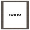10x19 Frame Black Solid Wood Picture Frame Width 1 Inches | Interior Frame Depth 0.875 Inches | Chantry Rustic Photo Frame Complete with UV Acrylic, Foam Board Backing & Hanging Hardware view 1