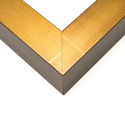 11x6 Frame Gold Solid Wood Shadow Box Width 1.75 Inches | Interior Frame Depth 2 1/2 Inches | Oriole Contemporary Photo Frame Complete with UV Acrylic, Backing & Hanging Hardware