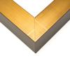 11x6 Frame Gold Solid Wood Shadow Box Width 1.75 Inches | Interior Frame Depth 2 1/2 Inches | Oriole Contemporary Photo Frame Complete with UV Acrylic, Backing & Hanging Hardware view 1