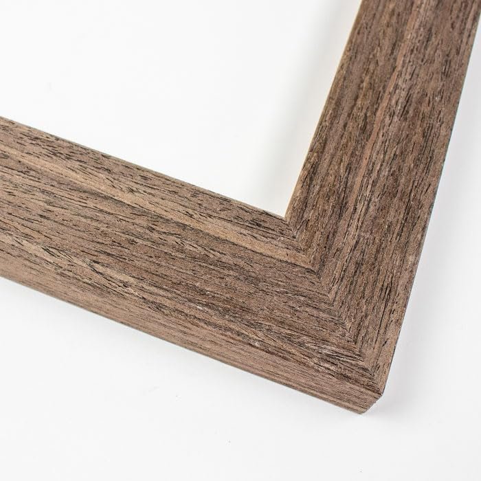 10x20 Frame Wood Tones Solid Wood Picture Frame Width 1.5 Inches | Interior Frame Depth 0.5625 Inches | Denham Rustic Photo Frame Complete with UV Acrylic, Foam Board Backing & Hanging Hardware