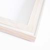 40x20 Frame White Solid Wood Picture Frame Width 1.25 Inches | Interior Frame Depth 0.6875 Inches | Kaya Rustic Photo Frame Complete with UV Acrylic, Foam Board Backing & Hanging Hardware view 1