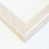 40x20 Frame White Solid Wood Picture Frame Width 1.25 Inches | Interior Frame Depth 0.6875 Inches | Kaya Rustic Photo Frame Complete with UV Acrylic, Foam Board Backing & Hanging Hardware view 2