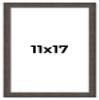 11x17 Frame Black Solid Wood Picture Frame Width 1 Inches | Interior Frame Depth 0.875 Inches | Chantry Rustic Photo Frame Complete with UV Acrylic, Foam Board Backing & Hanging Hardware view 1