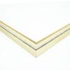 10x25 Frame Silver Solid Wood Picture Frame Width 0.75 Inches | Interior Frame Depth 0.625 Inches | Herbie Traditional Photo Frame Complete with UV Acrylic, Foam Board Backing & Hanging Hardware view 2