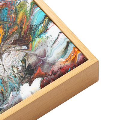 10x12 Canvas Frame Brown Solid Wood Floater Frame Width 1.6875 Inches | Interior Frame Depth 1 1/4 Inches | Tierra Contemporary Canvas Frame Complete with Canvas Clips & Hanging Hardware
