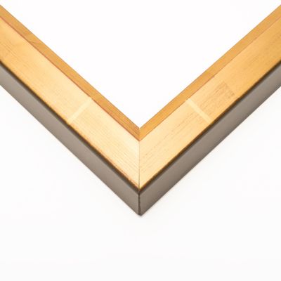 10x19 Frame Gold Solid Wood Shadow Box Width 1.25 Inches | Interior Frame Depth 1 1/4 Inches | Olympia Traditional Photo Frame Complete with UV Acrylic, Backing & Hanging Hardware