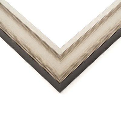 12x16 Frame Grey Solid Wood Picture Frame Width 1.625 Inches | Interior Frame Depth 0.6875 Inches | Brian Traditional Photo Frame Complete with UV Acrylic, Foam Board Backing & Hanging Hardware