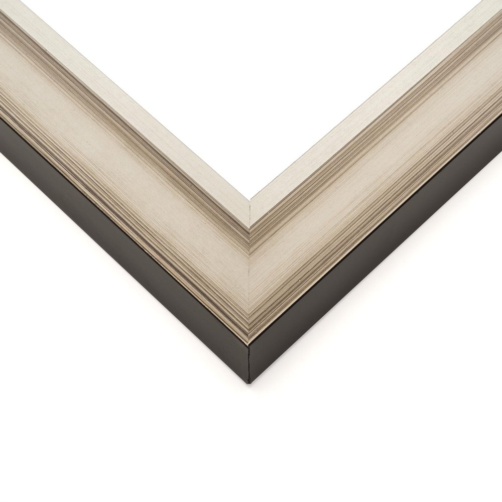 12x16 Frame Grey Solid Wood Picture Frame Width 1.625 Inches | Interior Frame Depth 0.6875 Inches | Brian Traditional Photo Frame Complete with UV Acrylic, Foam Board Backing & Hanging Hardware