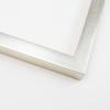 10x48 Frame Silver Solid Wood Picture Frame Width 0.75 Inches | Interior Frame Depth 15/16 Inches | Aubin Industrial Photo Frame Complete with UV Acrylic, Foam Board Backing & Hanging Hardware view 1