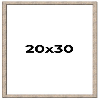 20x30 Frame Brown Solid Wood Picture Frame Width 1 Inches | Interior Frame Depth 0.875 Inches | Manton Rustic Photo Frame Complete with UV Acrylic, Foam Board Backing & Hanging Hardware