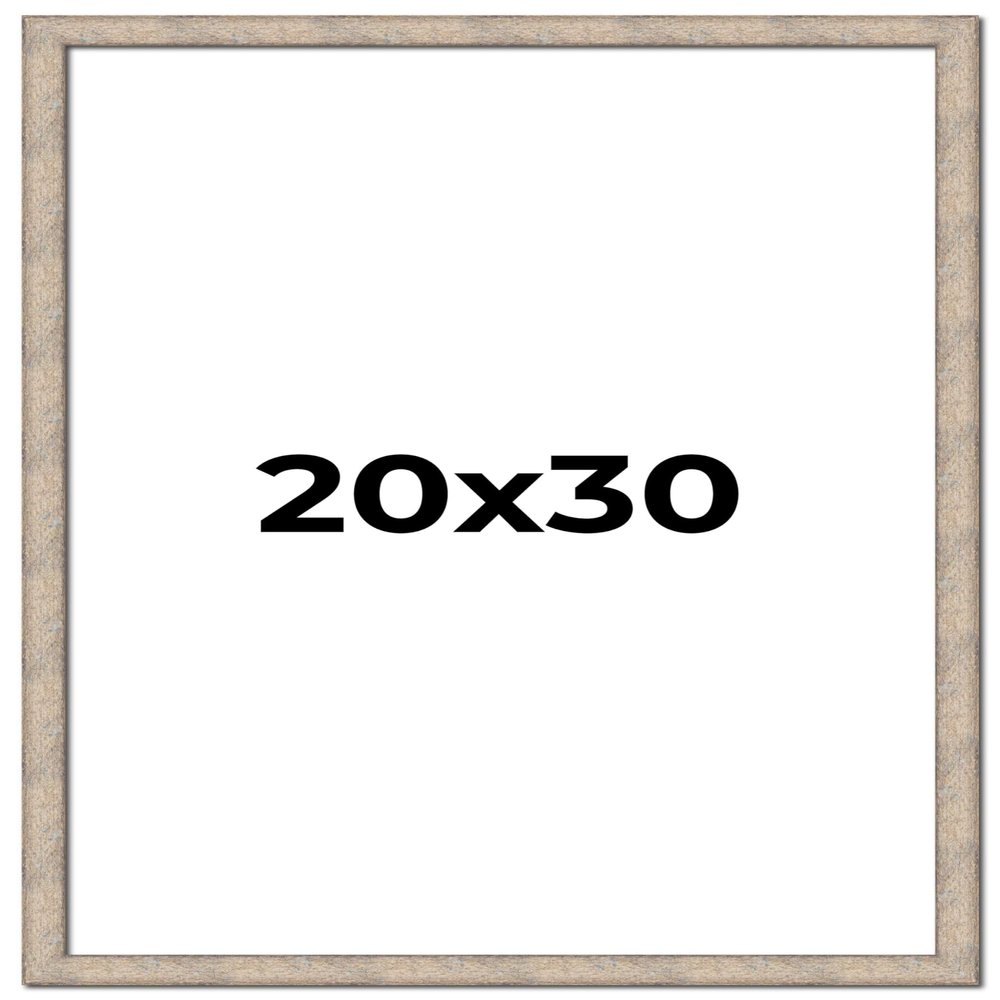 20x30 Frame Brown Solid Wood Picture Frame Width 1 Inches | Interior Frame Depth 0.875 Inches | Manton Rustic Photo Frame Complete with UV Acrylic, Foam Board Backing & Hanging Hardware
