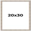 20x30 Frame Brown Solid Wood Picture Frame Width 1 Inches | Interior Frame Depth 0.875 Inches | Manton Rustic Photo Frame Complete with UV Acrylic, Foam Board Backing & Hanging Hardware view 1