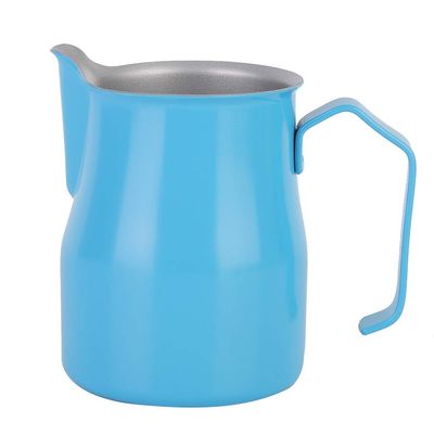 MISNODE 550ml Milk Frothing Pitcher Stainless Steel Coffee Steaming Pitcher Thicken Milk Steaming Pitcher Latte Art Milk Frother Cups Frother Jug for Home Coffee