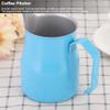 MISNODE 550ml Milk Frothing Pitcher Stainless Steel Coffee Steaming Pitcher Thicken Milk Steaming Pitcher Latte Art Milk Frother Cups Frother Jug for Home Coffee view 3