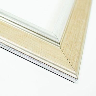 13x19 Frame Silver Solid Wood Picture Frame Width 2 Inches | Interior Frame Depth 0.5625 Inches | Meriel Traditional Photo Frame Complete with UV Acrylic, Foam Board Backing & Hanging Hardware