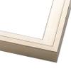 10x60 Canvas Frame White Solid Wood Floater Frame Width 1.75 Inches | Interior Frame Depth 1 1/8 Inches | Haddie Contemporary Canvas Frame Complete with Canvas Clips & Hanging Hardware view 4