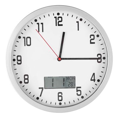 Marooma Multifunctional Modern Wall Clock with Date and Temperature Display for Home, Office, and Bedroom Decoration, Designed for Homeowners, Professionals, and Decor Enthusiasts