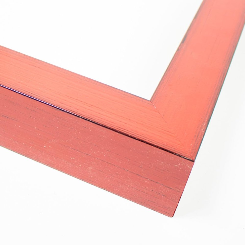 12x15 Frame Red Solid Wood Picture Frame Width 1.75 Inches | Interior Frame Depth 1 13/16 Inches | Crimson Contemporary Photo Frame Complete with UV Acrylic, Foam Board Backing & Hanging Hardware