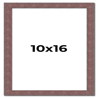 10x16 Frame Wood Tones Solid Wood Picture Frame Width 1 Inches | Interior Frame Depth 0.875 Inches | Zillah Rustic Photo Frame Complete with UV Acrylic, Foam Board Backing & Hanging Hardware