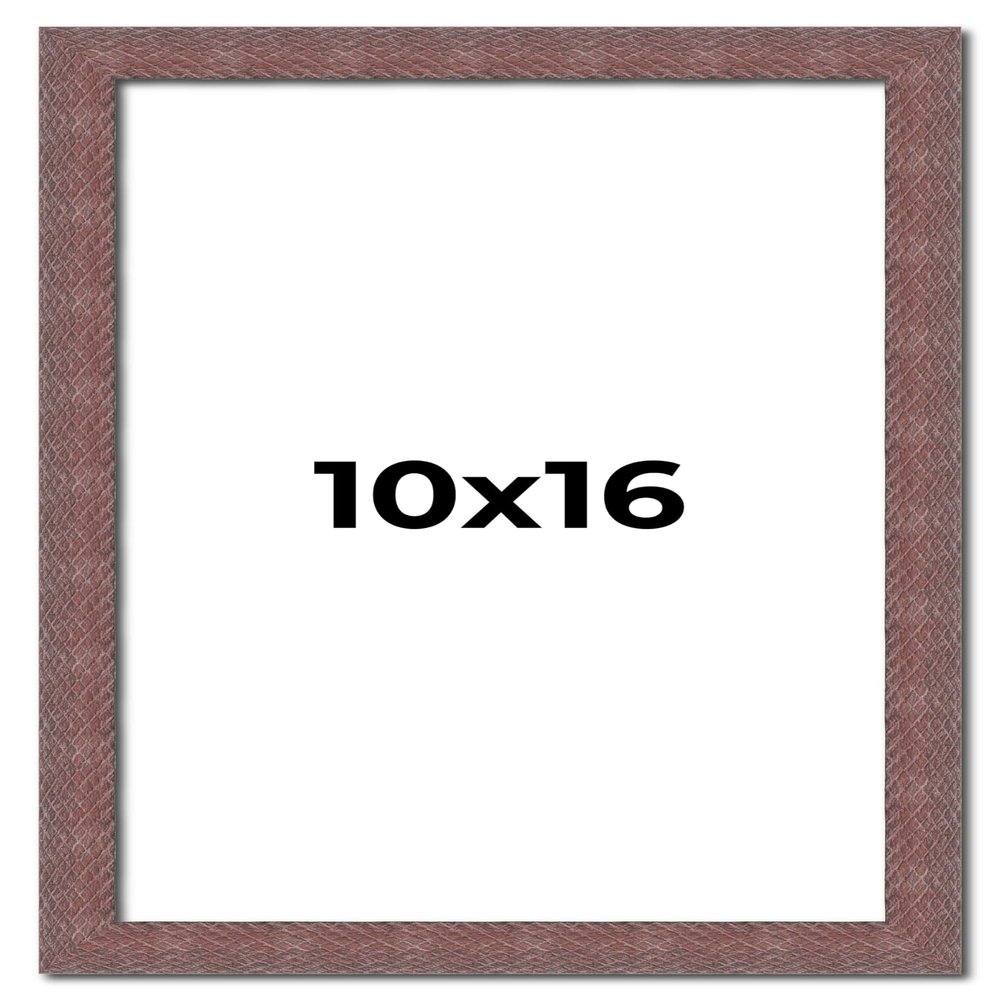 10x16 Frame Wood Tones Solid Wood Picture Frame Width 1 Inches | Interior Frame Depth 0.875 Inches | Zillah Rustic Photo Frame Complete with UV Acrylic, Foam Board Backing & Hanging Hardware