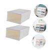 CHILDWEET 2pcs Capacity Transparent Shoes Storage Organizer Stackable Plastic Shoe Boxes for Home Easy Installation Space-saving Design for Convenient Use view 2