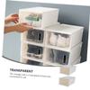 CHILDWEET 2pcs Capacity Transparent Shoes Storage Organizer Stackable Plastic Shoe Boxes for Home Easy Installation Space-saving Design for Convenient Use view 4