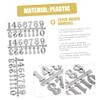 ARTIBETTER 25sets Arabic Clock Numbers Self-Adhesive Decorative Numerals for Creative Wall and Replacement Living Room Bedroom view 3