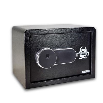 BLACK RAIN ORDNANCE Biometric Security Safe 13.5"x10.5"x7" - Fingerprint Scanner & Key Access, 100 User Capacity, Steel Construction, Home Office Gun Jewelry Document Safe
