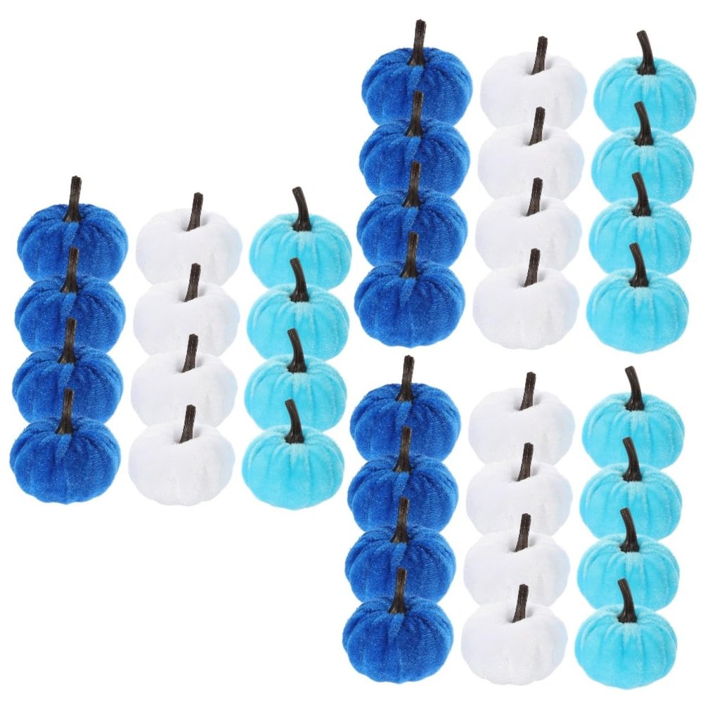 DECHOUS 3sets Halloween Realistic Pumpkin Adornments Safe Material for Lasting Use 12pcs*3