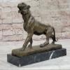 Signed Austrian Bronze Lion or Lioness Sculpture Jaguar Cougar Home Decor Figure Figurine Handmade Gift Home Deal by Think Bronze view 3