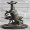 Fine Bronze Sculpture Depicting Two Gazelle Antelope Kudu in Harmonious Pose Figurine Handmade Gift Home Deal by Think Bronze view 1