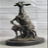 Fine Bronze Sculpture Depicting Two Gazelle Antelope Kudu in Harmonious Pose Figurine Handmade Gift Home Deal by Think Bronze view 2