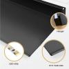 EMYJAY Wall Mounted Light-Emitting Shelves, Storage Shelf Floating Display Shelf LED Light Up Can Hold A Lot of Things Objects are Not Easy to Fall (Color : Black, Size : 60x23x7.5cm) view 2