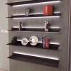 EMYJAY Wall Mounted Light-Emitting Shelves, Storage Shelf Floating Display Shelf LED Light Up Can Hold A Lot of Things Objects are Not Easy to Fall (Color : Black, Size : 60x23x7.5cm) view 4