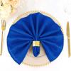 100 pcs 20-Inch Royal Blue Polyester Table Napkins Reusable Washable Wedding Party Dinner Linens Tableware Supplies view 3