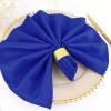 100 pcs 20-Inch Royal Blue Polyester Table Napkins Reusable Washable Wedding Party Dinner Linens Tableware Supplies view 4