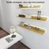 EMYJAY Light-Emitting ShelvesWall Mounted Light-Emitting Shelves Floating Display Shelf Various Combinations Give You Different Visual Effects (Color : White, Size : 60x20x6cm) view 3