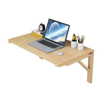Wall Mounted Folding Desk, Solid Wood Hideaway Dining Table, Multifunctional Foldable Wall Table, Wall Mount Drop Leaf Table, Save Space, for Laundry, Study, Dining Room 120x60cm/47x23in