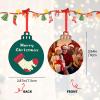 Personalized Christmas Ornaments 2026, Double-Side Custom Christmas Ornament, Photo Ornament Christmas Tree Decorations Xmas Gifts for Kids, Mom, Dad, Family view 2
