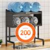 ANram Over The Sink Dish Drying Rack, Carbon Steel Large Kitchen Dish Rack, Dish Drainers for Home Kitchen Counter Storage, Above Sink Dish Racks Organizer with Utensil Holder view 4