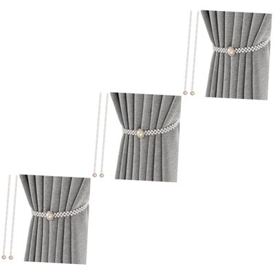 DECHOUS 3sets Stylish Boho Curtain Tiebacks Decorative Drapery Holdbacks Easy to Use 2pcs*3