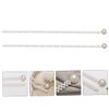 DECHOUS 3sets Stylish Boho Curtain Tiebacks Decorative Drapery Holdbacks Easy to Use 2pcs*3 view 2